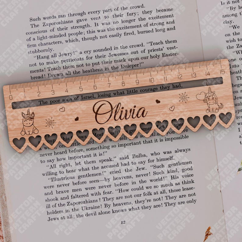 Kids Ruler Svg File School Kids Line Ruler 8 Bundle Laser Cut Svg Cutting File Glowforge ...