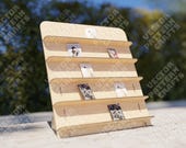 Wooden brochure stand laser cut svg file Glowforge display stand svg cricut Desktop organizer dxf vector pattern Instant Download