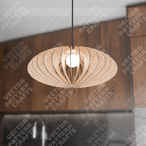Decoratieve ovale kroonluchter lamp svg lasergesneden bestand Glowforge houten kroonluchter svg cricut lamp dxf vector patroon laserbestand