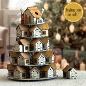 Christmas advent calendar laser cut svg file Glowforge advent calendar svg Advent calendar dxf template Christmas laser file