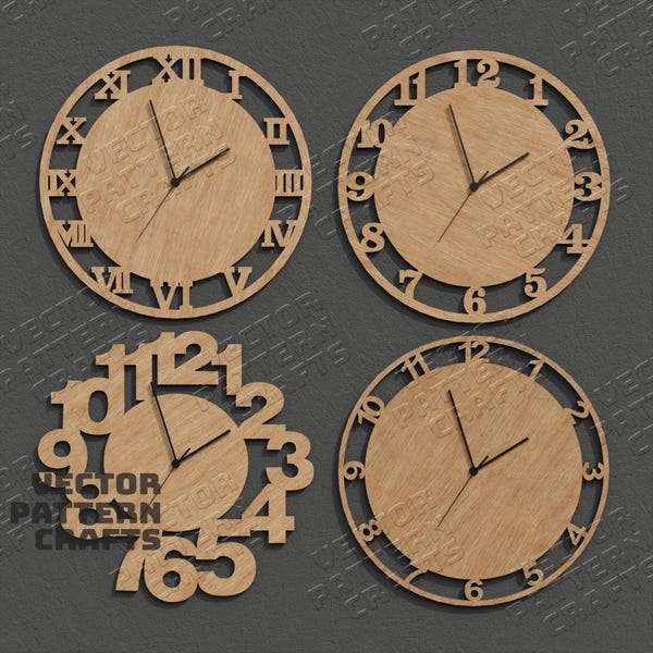 Cnc File Clock - Etsy