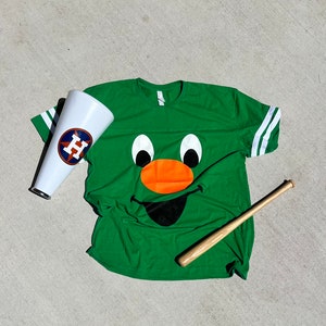 ADULT Orbit Houston Astros Baseball Mascot  Unisex Jersey Tee