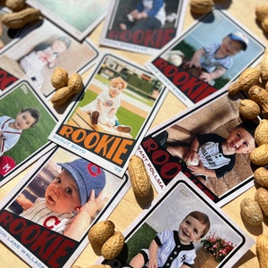 Custom Rookie Year Baseball Card - First Birthday - Vintage Astros - Etsy