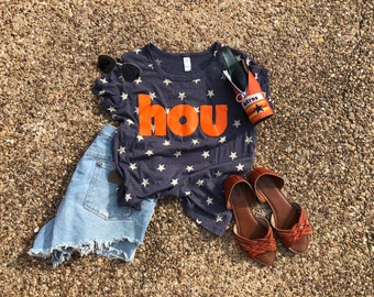LADIES - Houston Astros Star Tee - HOU - relaxed fit