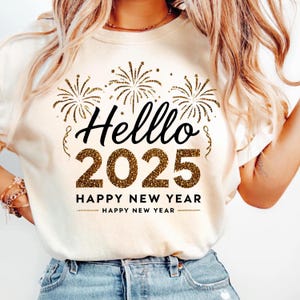 Hello 2025 Png Sublimation Design Happy New Year Png Sublimation Design Digital download