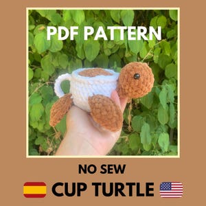 Cup turtle pattern | NO SEW | Crochet pattern | PDF