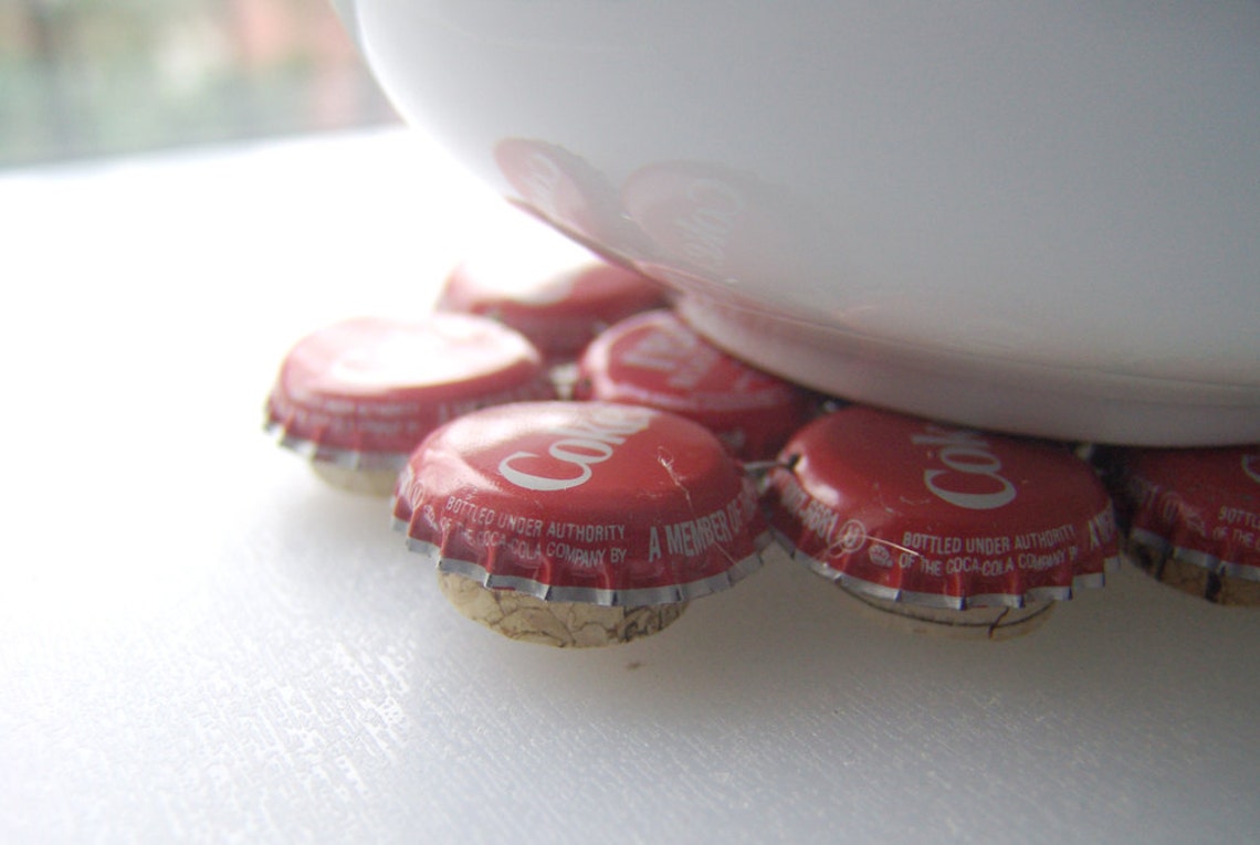 Heart Target Bottle Cap Trivet Etsy