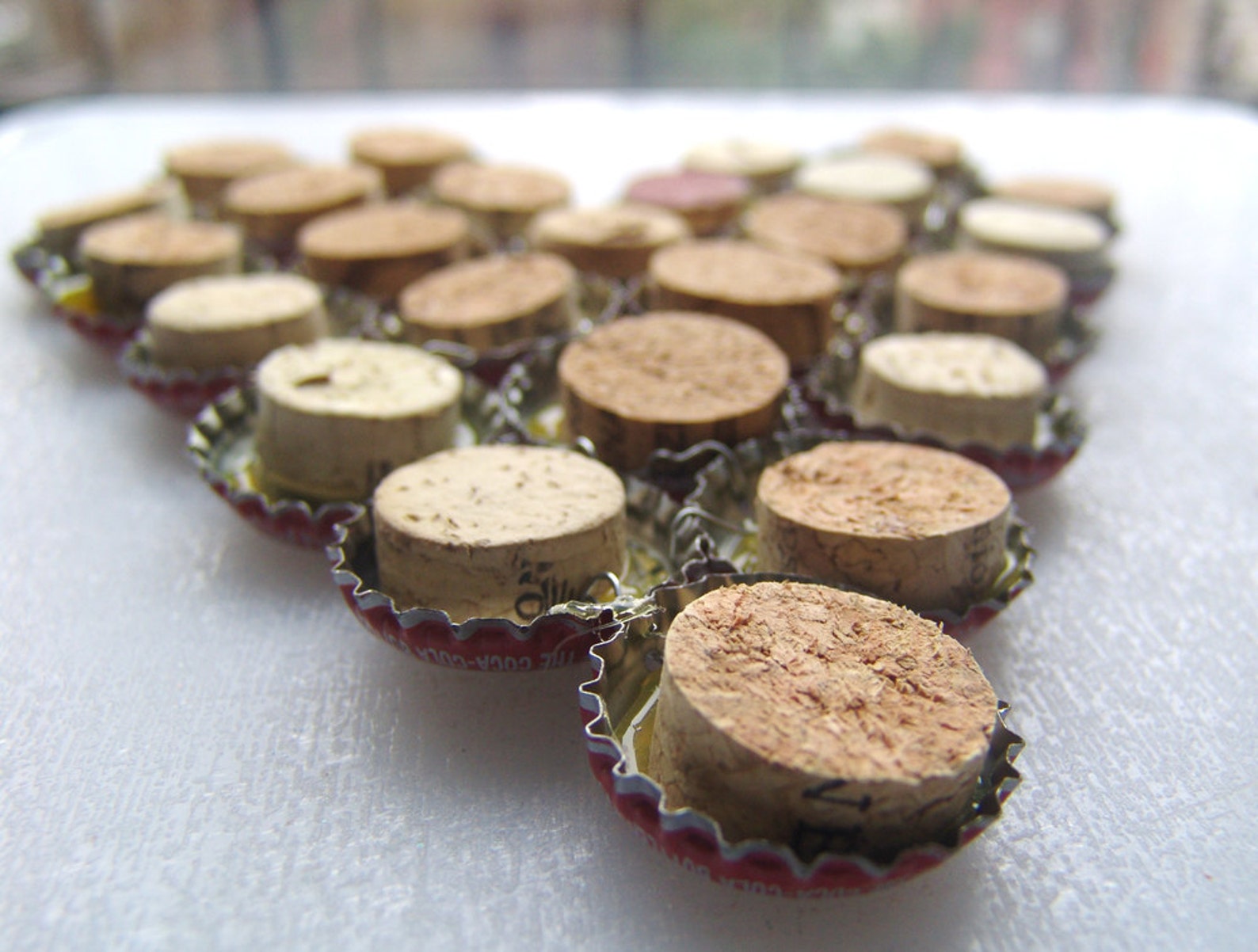 Heart Target Bottle Cap Trivet Etsy