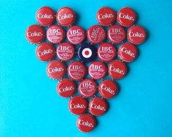 Heart Target - bottle cap trivet