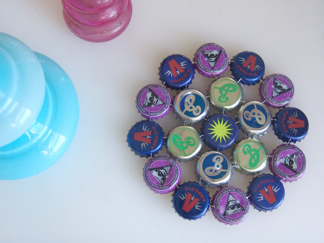 Craft Beer Circle Bottle Cap Trivet Etsy