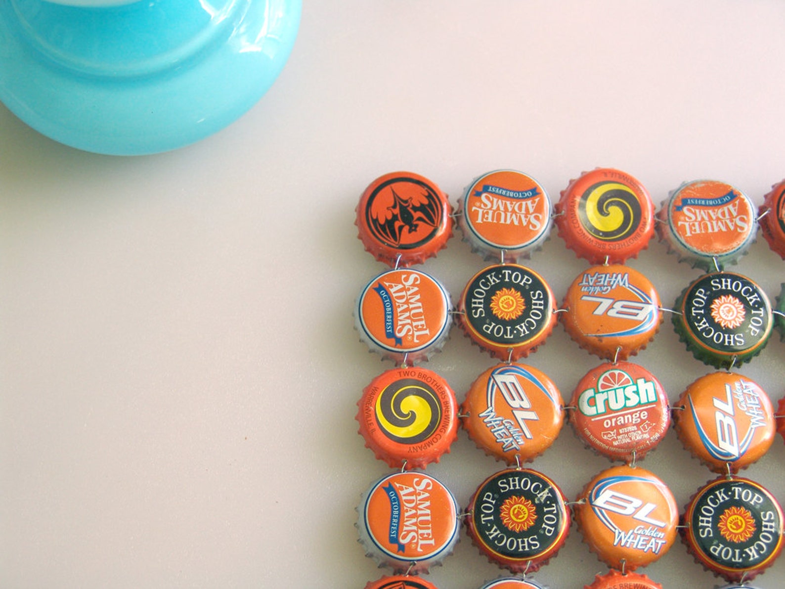 Orange Crush Bottle Cap Trivet Etsy