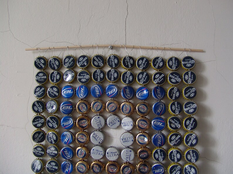 Three Squares Bottle Cap Tapestry Etsy