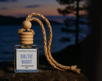 Baltic Night Car Air Freshener: Woodsy Scent Diffuser, Refillable
