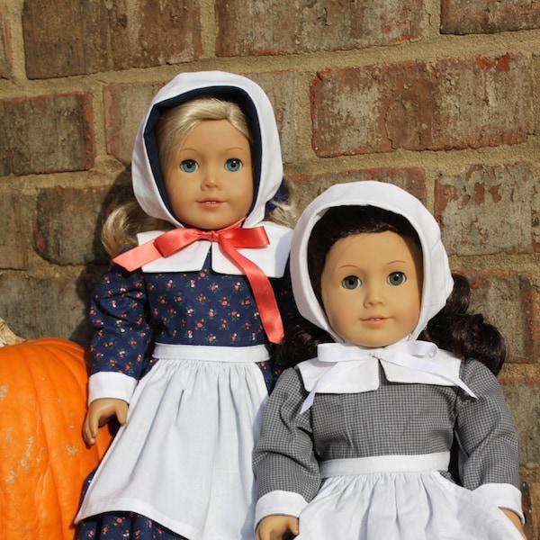 Happy Harvest Pilgrim and Pioneer Costume for DOLLY- PDF Sewing Pattern