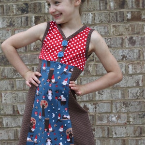 Buttercup Knit Dress PDF Sewing Pattern Sizes 1/2- 16 Girls