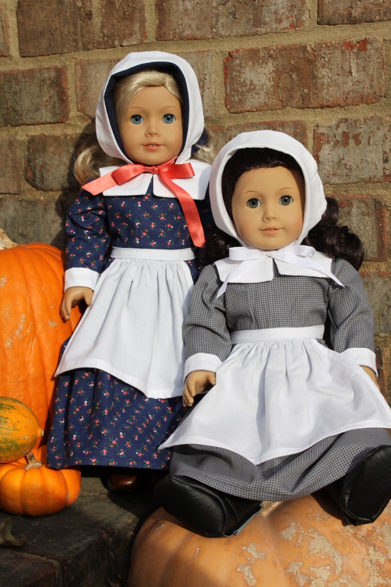 Happy Harvest Pilgrim and Pioneer Costume for DOLLY PDF Sewing Pattern image 1