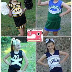 Victory Cheerleading Uniform PDF Sewing Pattern Sizes 1/2- 16