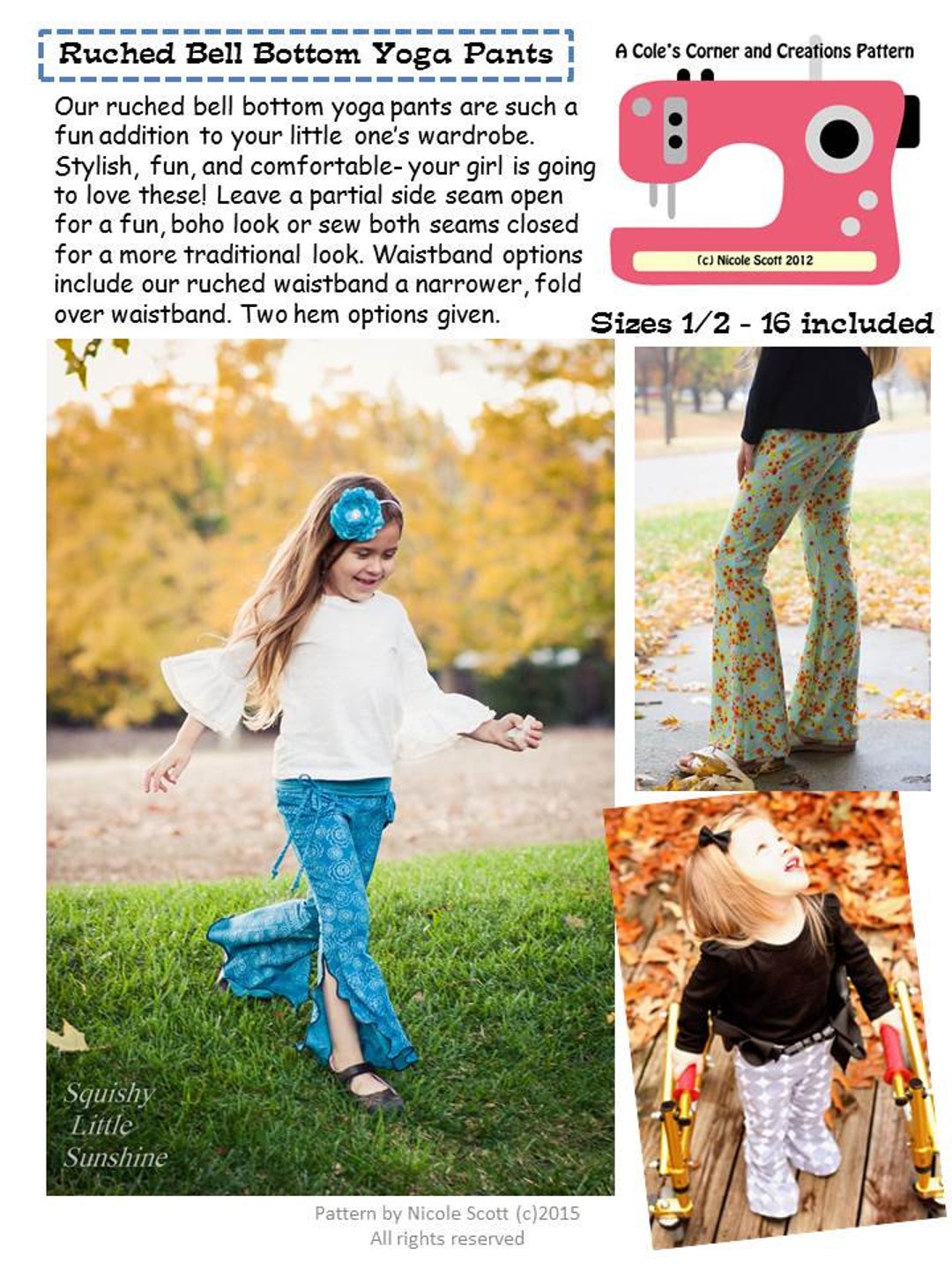 Marsha's flared pants and capris for WomenPDF Pattern
