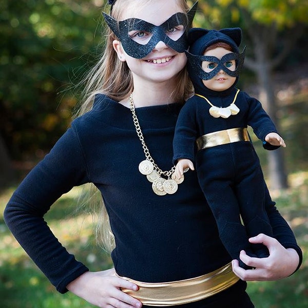 Catwoman Suit for DOLLY- PDF Sewing Pattern