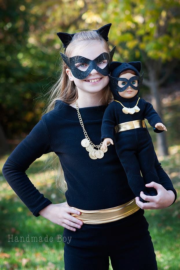 Costume Catwoman per bambina. Consegna 24h