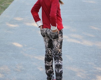 Sabrina Skinny Pants PDF patrón de costura Tamaños 1/2-16