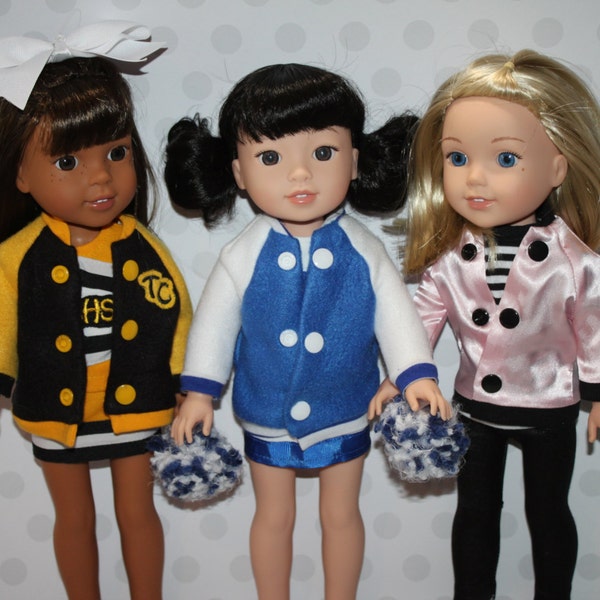 Spirit Jacket doll clothing PDF Sewing Pattern Sized for 14.5 inch Wellie Wisher American Girl dolls