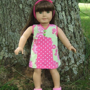 Buttercup Knit Dress PDF Sewing Pattern for DOLLY Sized for 15 and 18 ...