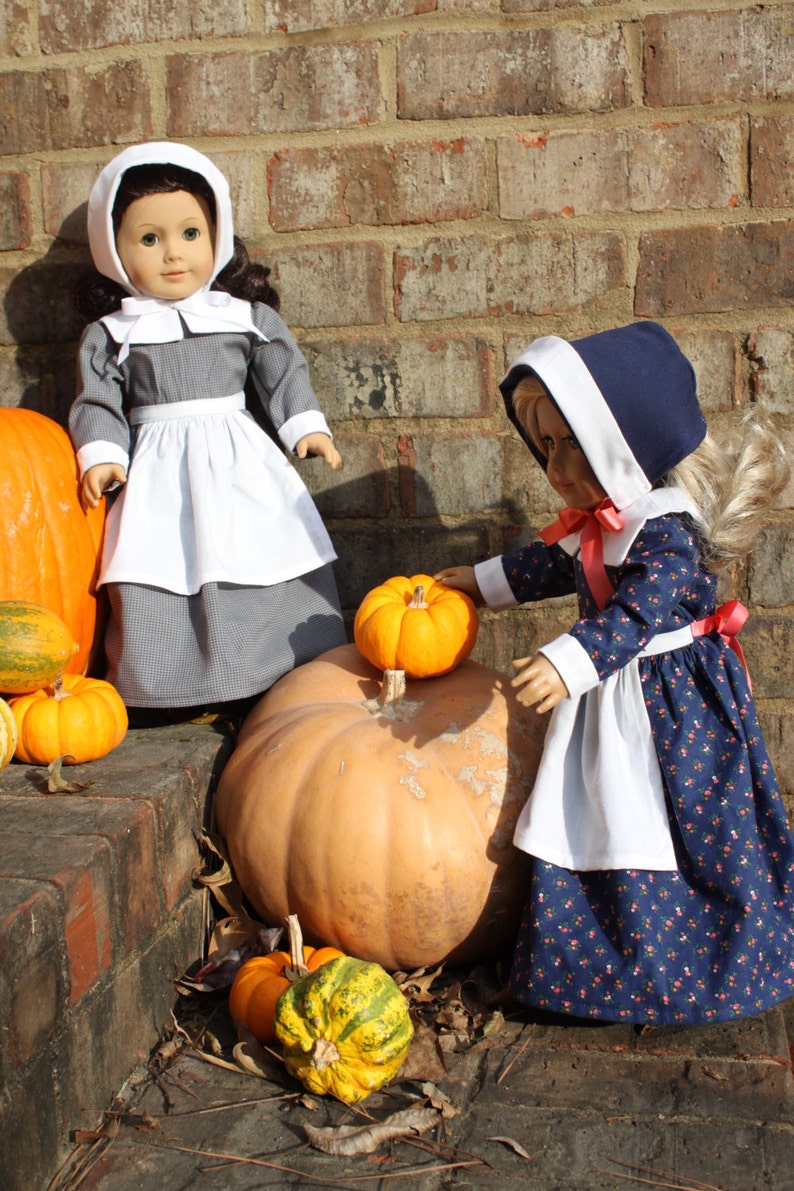 Happy Harvest Pilgrim and Pioneer Costume for DOLLY PDF Sewing Pattern image 2