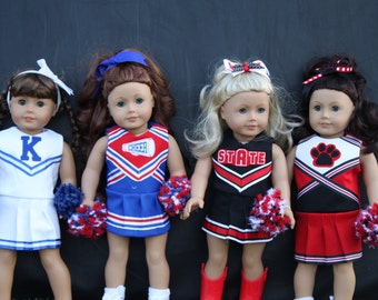 Oh Mickey Cheerleading Uniform for DOLLY PDF Sewing Pattern Sized for 15 and 18 inch dolls