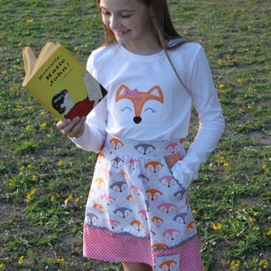 Katie John Skirt PDF Pattern sized for 1/2-16 Girls