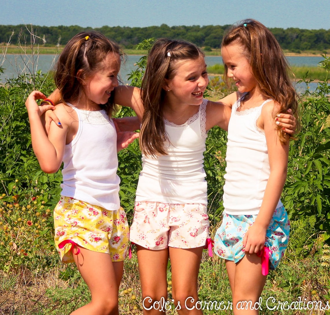 Too Cute Ruched Shorts Pattern sizes 28 Etsy