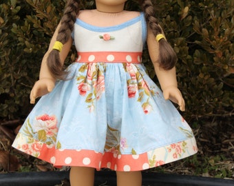 Too Cute Tank Dress for Dolly PDF Schnittmuster Größe für 15 und 18 inch Puppen