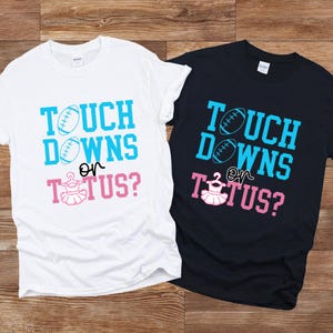 Gender Reveal Party T-Shirt, Unisex Baby Reveal T-Shirt, Pink or Blue Baby Shower Shirt, Team Boy Team Girl Baby Announcement Shirt Totus