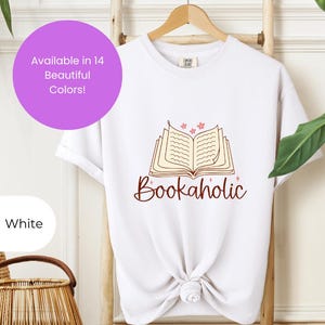 Bookaholic Shirt, Funny Book Lover T-Shirt, Bookworm Tee, Reading Enthusiast Gift, Literary Apparel, Bibliophile Top, Bookish Clothing