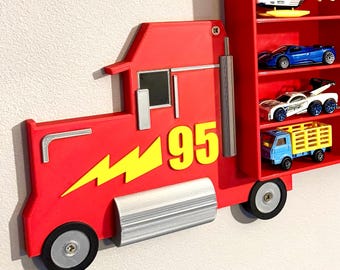 Truck & Wheels (NO SHELF) | Turn Any Shelf into A Truck | For Toy Car Storage Ideas | Wall Mounted