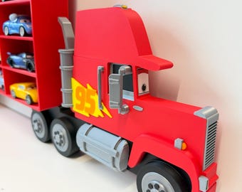 RIGHT Facing Truck & Wheels (NO SHELF) | Turn Any Shelf into A Truck | For Toy Cars | Toy Car Storage Ideas | Wall Mounted