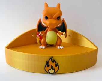 Corner Display Shelf for Figures & Collectibles | 3D Printed Display Stand | Shelf Only