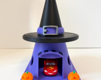 Halloween Cone Motel Garage 24cm/9.5 inch – Toy Car Display Decoration – Storage Cone