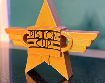 Piston Cup Christmas Tree Topper Star Trophy