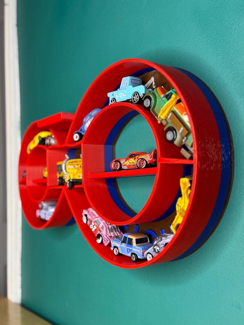 Thunder H Crazy Eight Demolition Derby Themed Shelf For Toy Cars | image 5