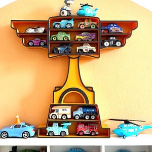 Mini Piston Cup Trophy Shelf | Cars Theme Mini Shelf For Miniature Toy Cars