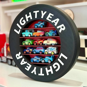 Lightyear Tyre Cars Theme Mini Shelf For Miniature Toy Cars - Wall Mounted