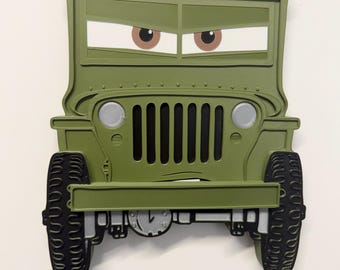 Sarge 3D Front View Wall Sign | Kids Bedroom Decor