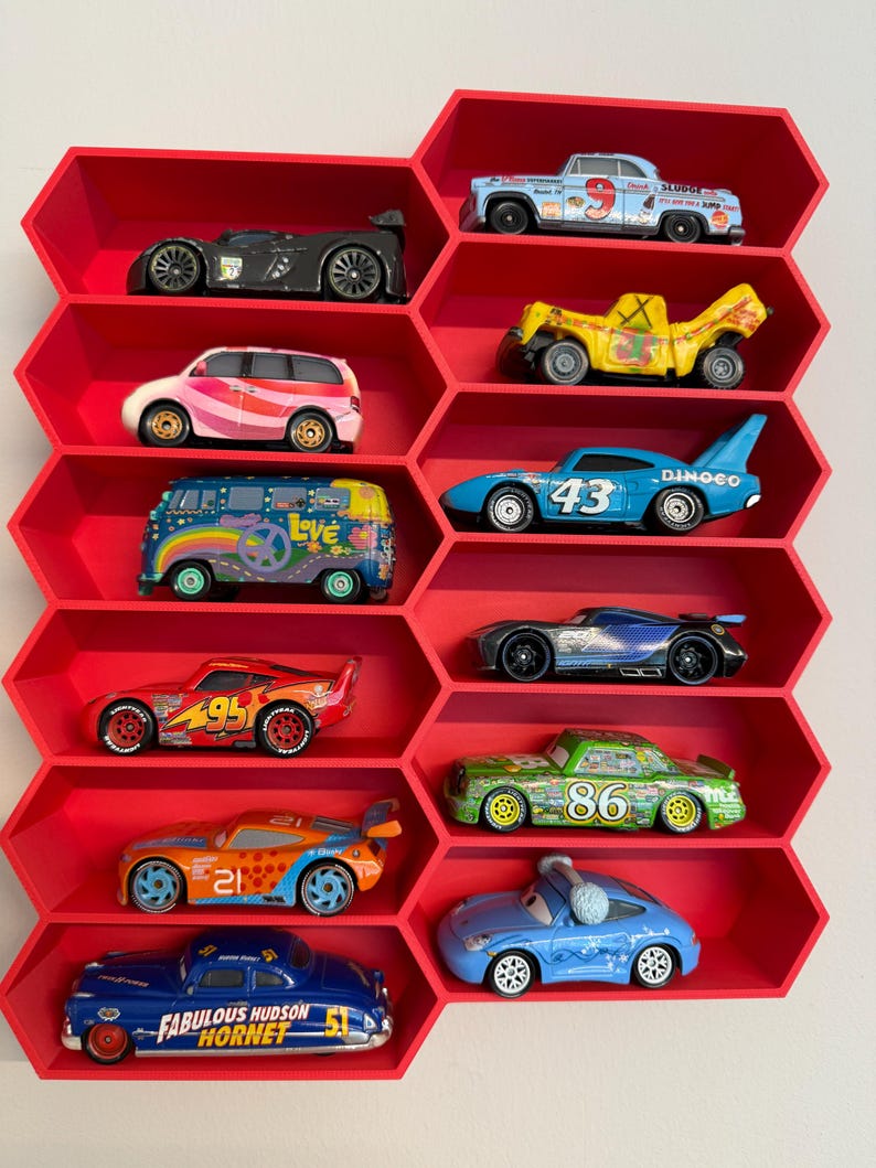 Hexagon Modular Shelf Unit For Toy Cars | Collectable Cars image 5