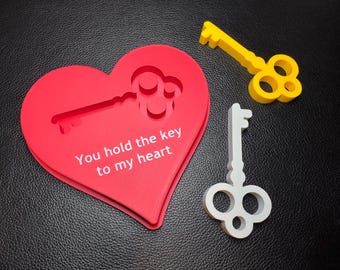 Love Heart with Key Gift | Christmas Valentine Proposal Gift