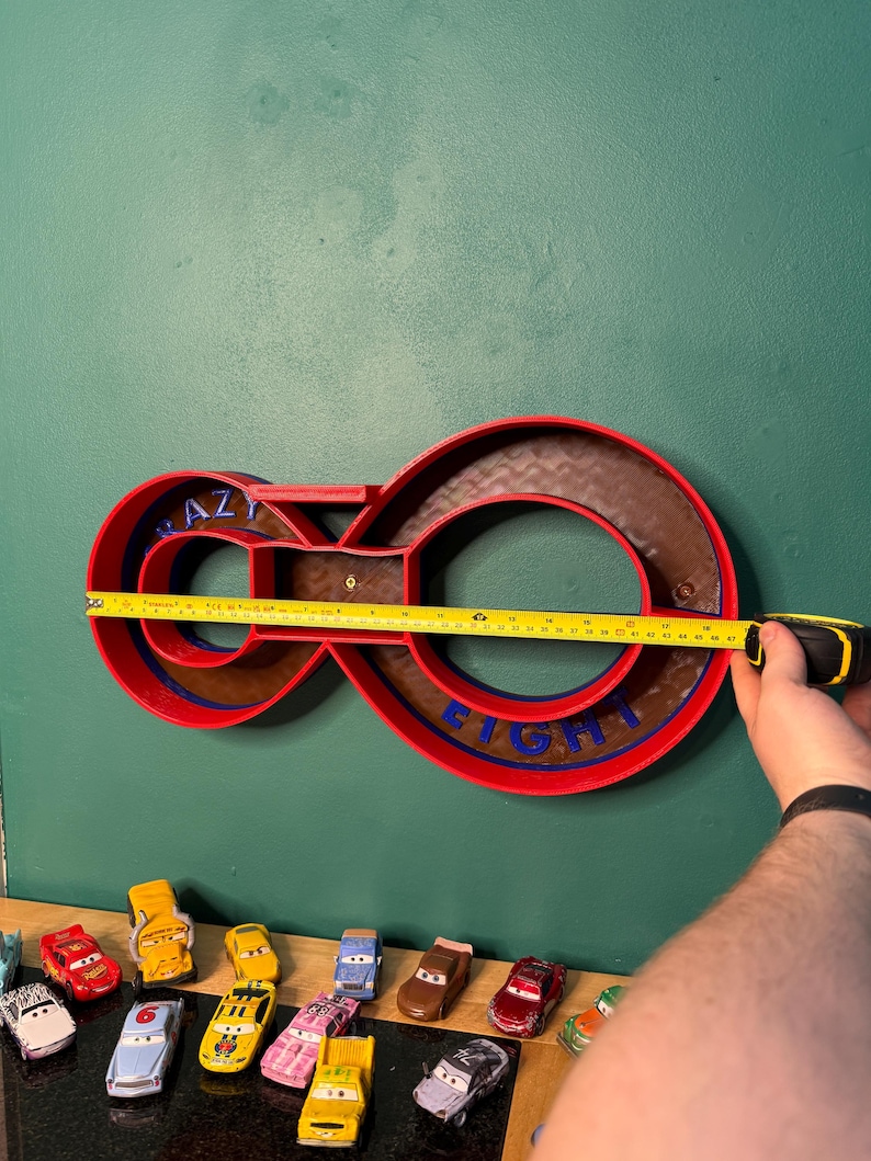 Thunder H Crazy Eight Demolition Derby Themed Shelf For Toy Cars | image 4