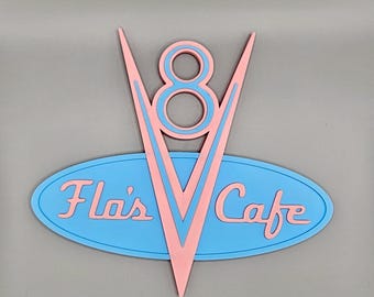 V8 Cafe Sign | Kids Bedroom Decor