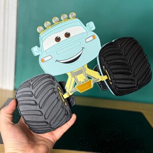 3D Style Car Characters Discount MULTIBUY Listing | Front View Large Wall Signs | Kids Bedroom Decor image 15