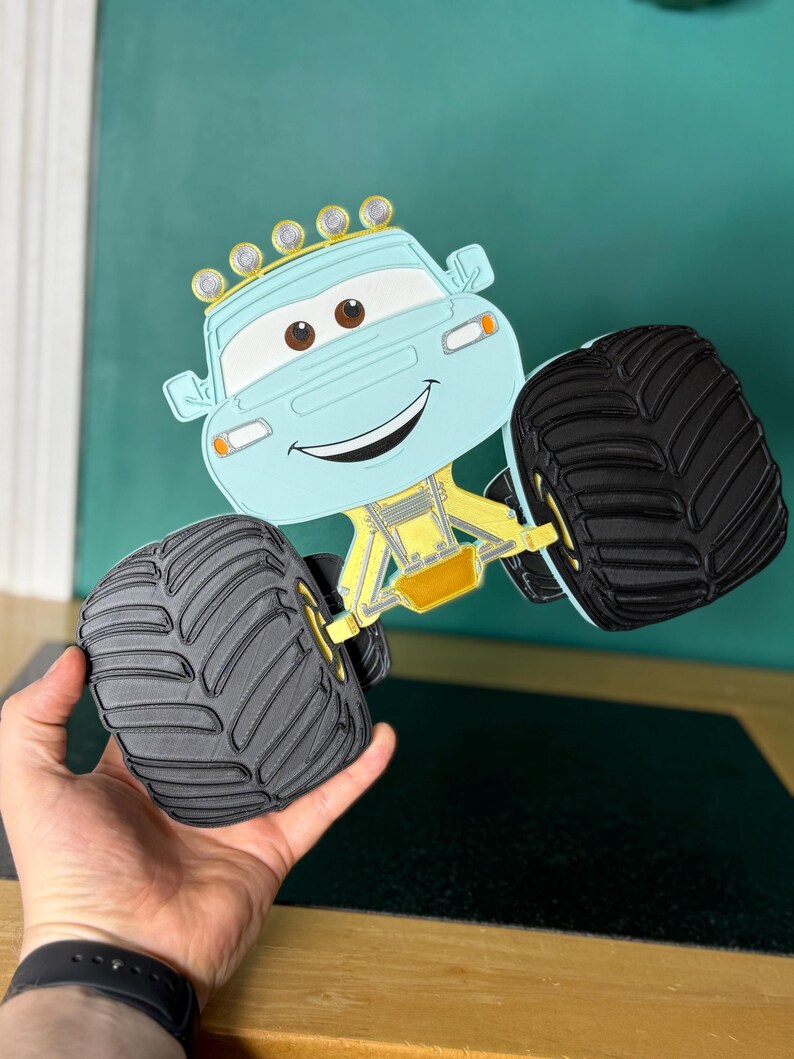 3D Style Car Characters Discount MULTIBUY Listing | Front View Large Wall Signs | Kids Bedroom Decor image 15