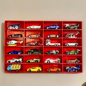 Toy Car Storage - SHELF ONLY ADDON - 24-96 Cars | Wall Mounted Hot Wheels Matchbox Storage/Holder Shelf | Choice of Colours